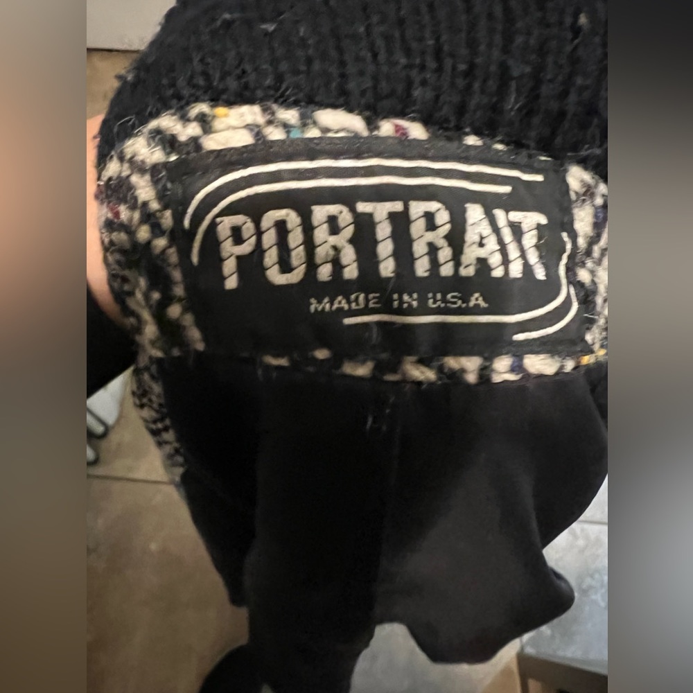 Vintage 90’s Portrait oversized wool‎ Jacket/Coat Womens - Picture 2 of 6